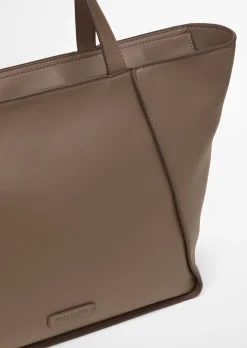 Shopper aus einer Lederalternative aus recyceltem Polyester