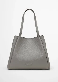 Shopper aus genarbtem Rindleder