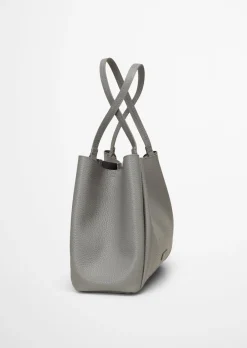 Shopper aus genarbtem Rindleder