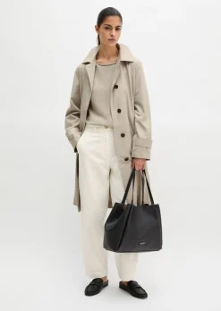Shopper aus genarbtem Rindleder