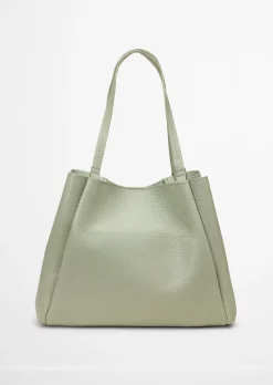 Shopper aus genarbtem Rindleder