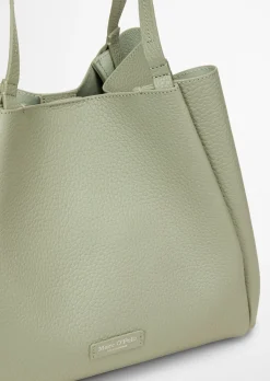 Shopper aus genarbtem Rindleder