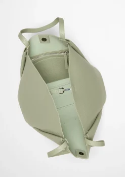 Shopper aus genarbtem Rindleder