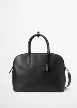 Shopper medium aus edlem Rindleder