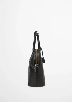 Shopper medium aus edlem Rindleder