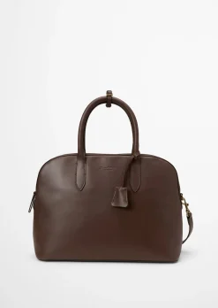 Shopper medium aus edlem Rindleder