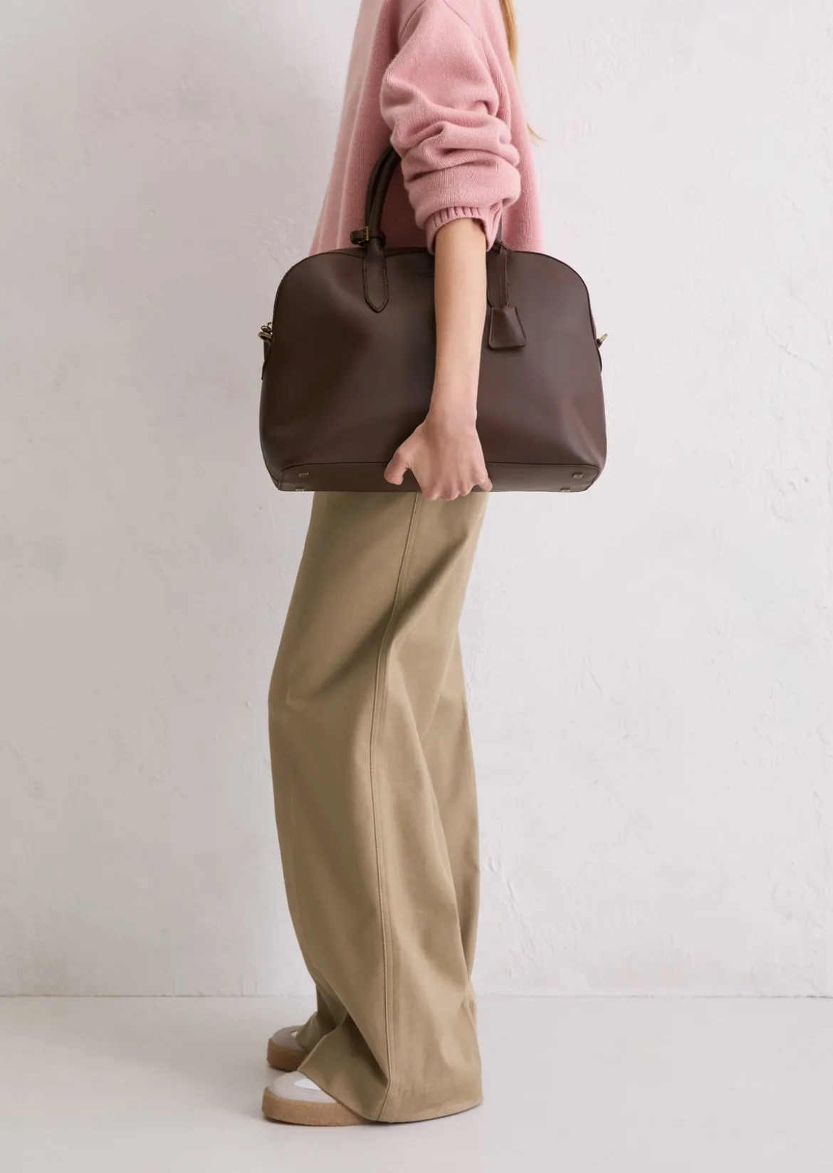 Shopper medium aus edlem Rindleder