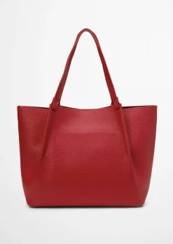 Shopper medium aus genarbtem Rindleder