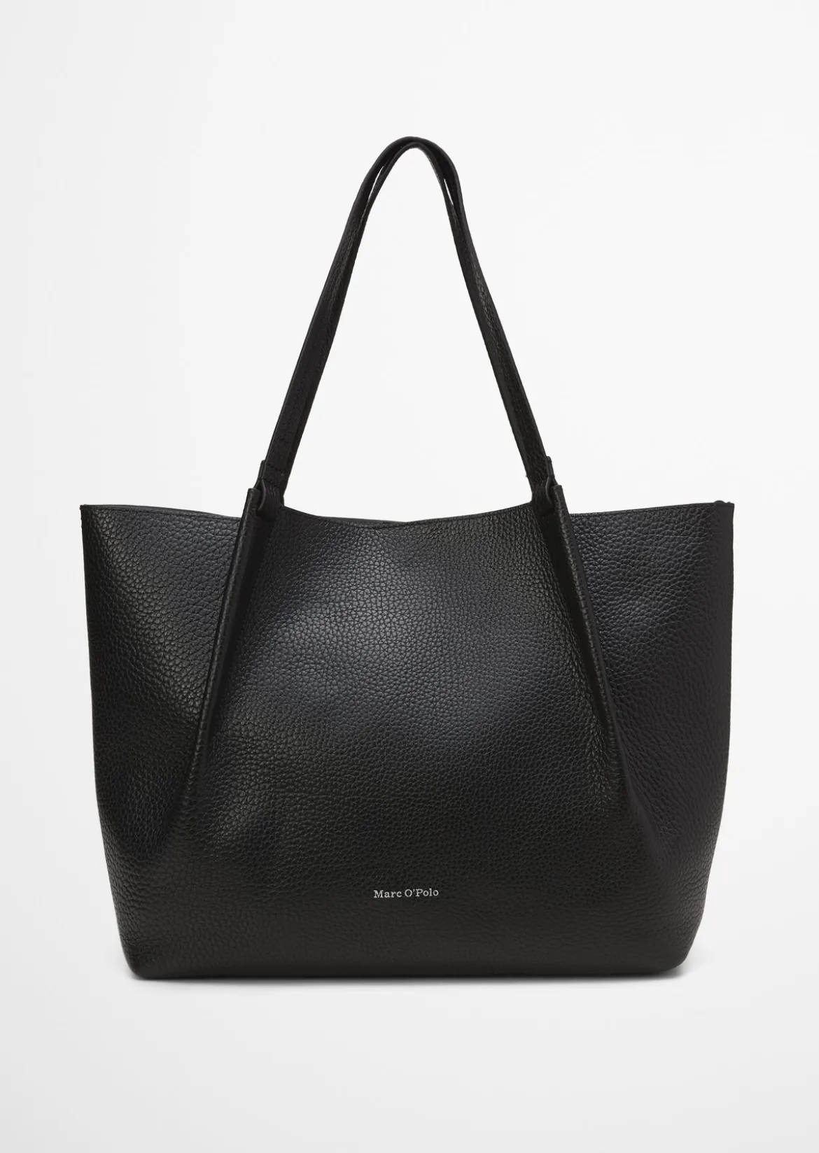Shopper medium aus genarbtem Rindleder