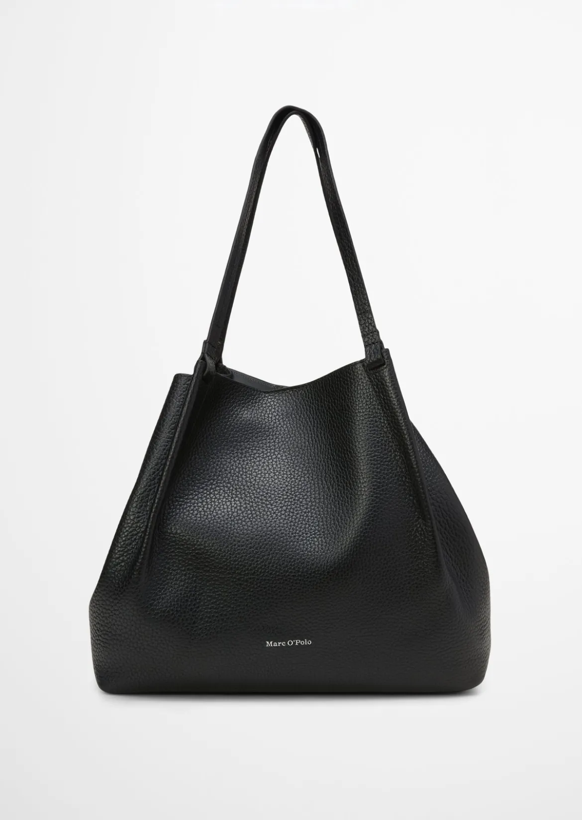 Shopper medium aus genarbtem Rindleder