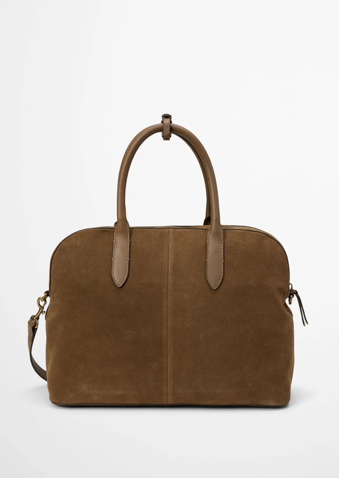 Shopper medium aus weichem Velours-Rindleder