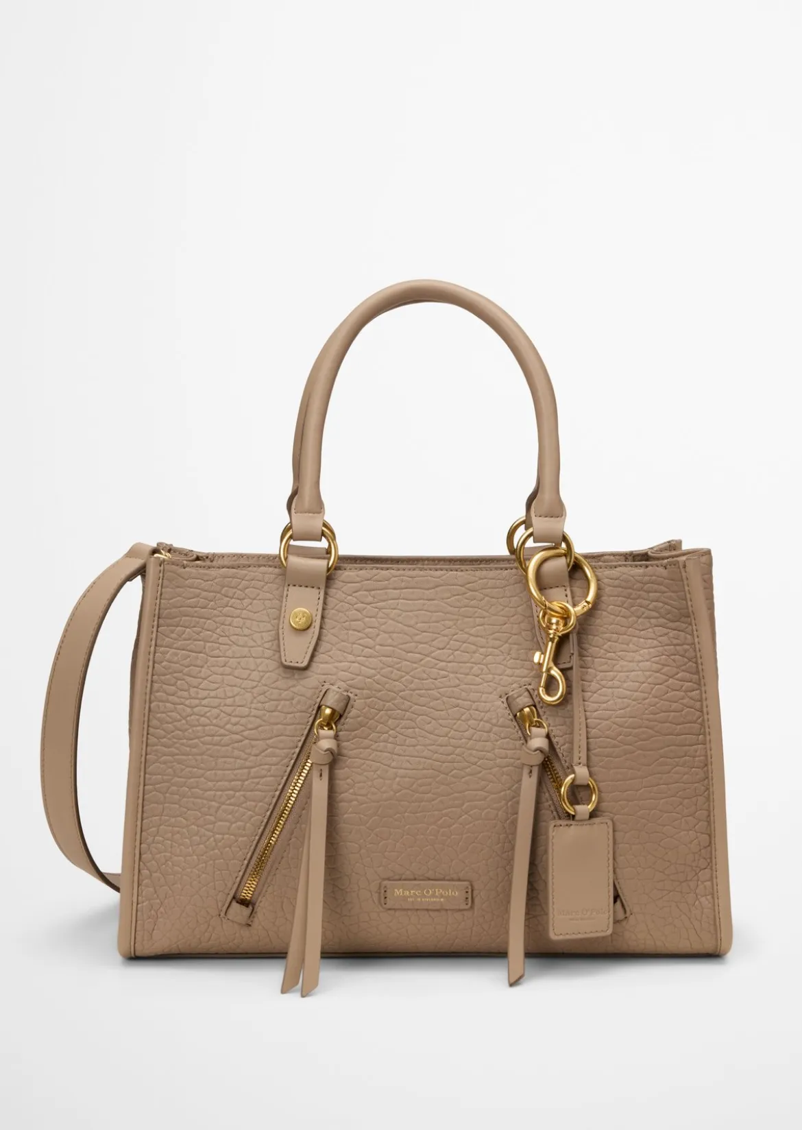 Shopper small aus strukturiertem Schafleder