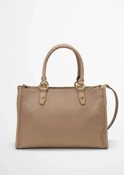 Shopper small aus strukturiertem Schafleder