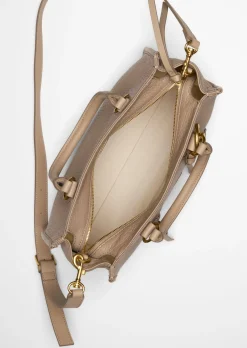 Shopper small aus strukturiertem Schafleder