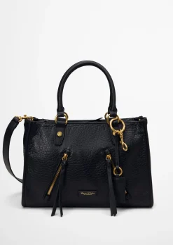 Shopper small aus strukturiertem Schafleder