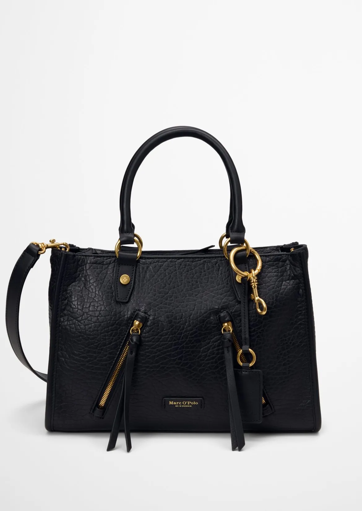 Shopper small aus strukturiertem Schafleder