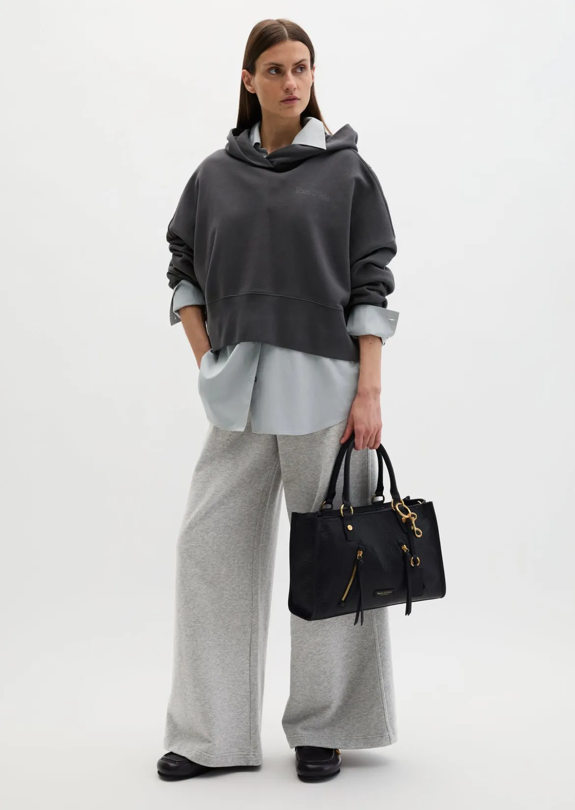 Shopper small aus strukturiertem Schafleder