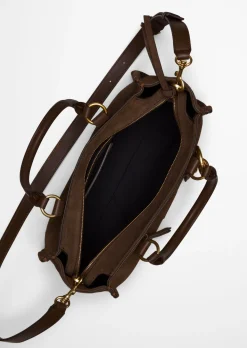 Shopper small aus weichem Veloursleder