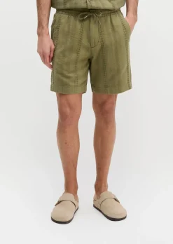 Shorts Model Arik Jogger mit Jacquard-Struktur-Mix