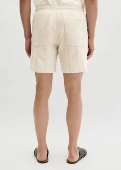Shorts Model Arik Jogger mit Jacquard-Struktur-Mix