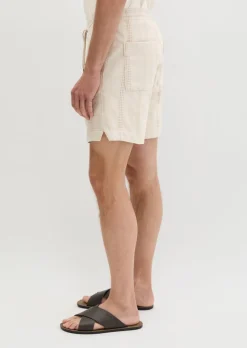 Shorts Model Arik Jogger mit Jacquard-Struktur-Mix