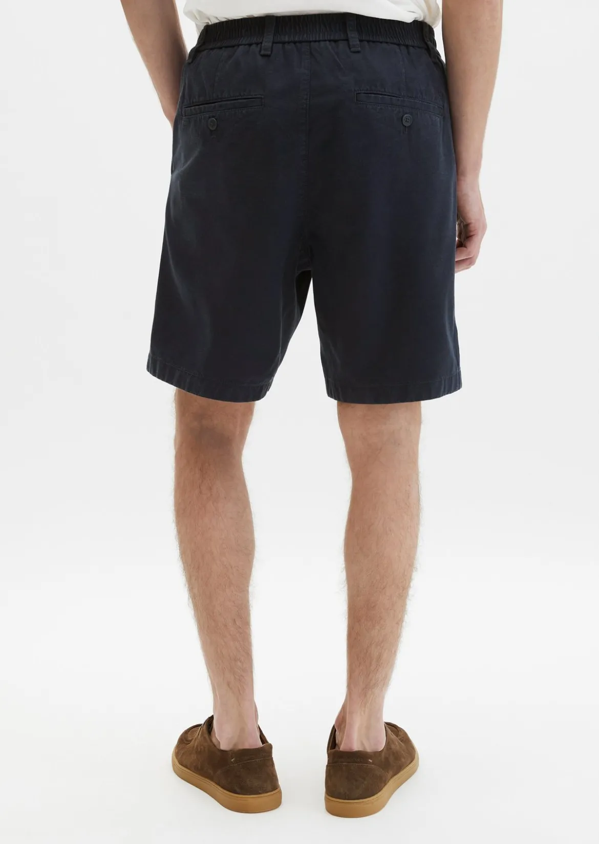 Shorts Model Eksjö Jogger pleats relaxed aus TENCEL™ Lyocell -Leinen-Mix