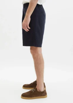 Shorts Model Eksjö Jogger pleats relaxed aus TENCEL™ Lyocell -Leinen-Mix