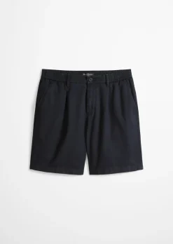 Shorts Model Eksjö Jogger pleats relaxed aus TENCEL™ Lyocell -Leinen-Mix