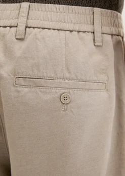 Shorts Model Eksjö Jogger pleats relaxed aus TENCEL™ Lyocell -Leinen-Mix
