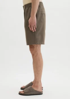Shorts Model Eksjö Jogger pleats relaxed aus TENCEL™ Lyocell -Leinen-Mix