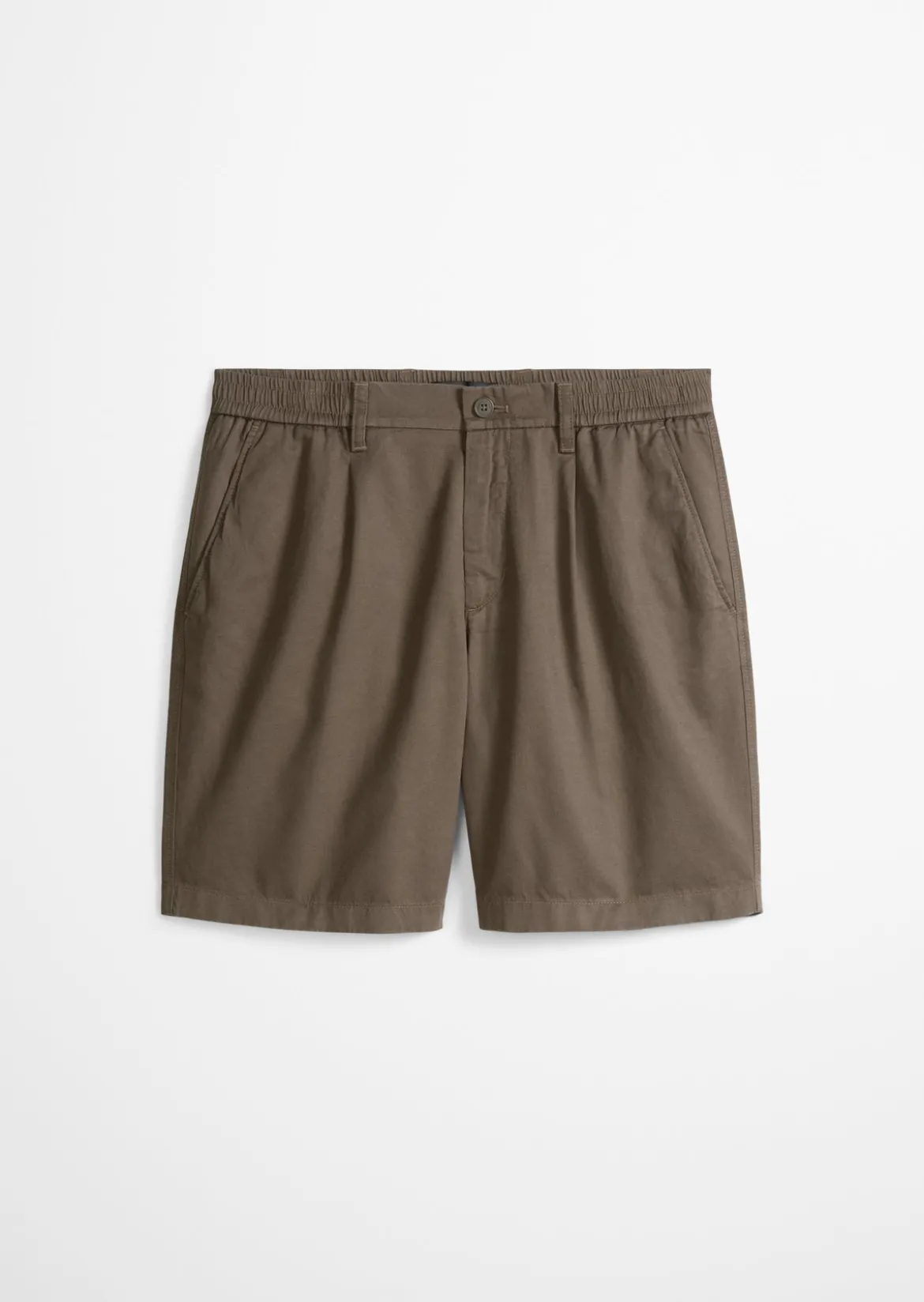 Shorts Model Eksjö Jogger pleats relaxed aus TENCEL™ Lyocell -Leinen-Mix