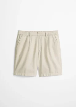 Shorts Model Eksjö Jogger pleats relaxed aus TENCEL™ Lyocell -Leinen-Mix