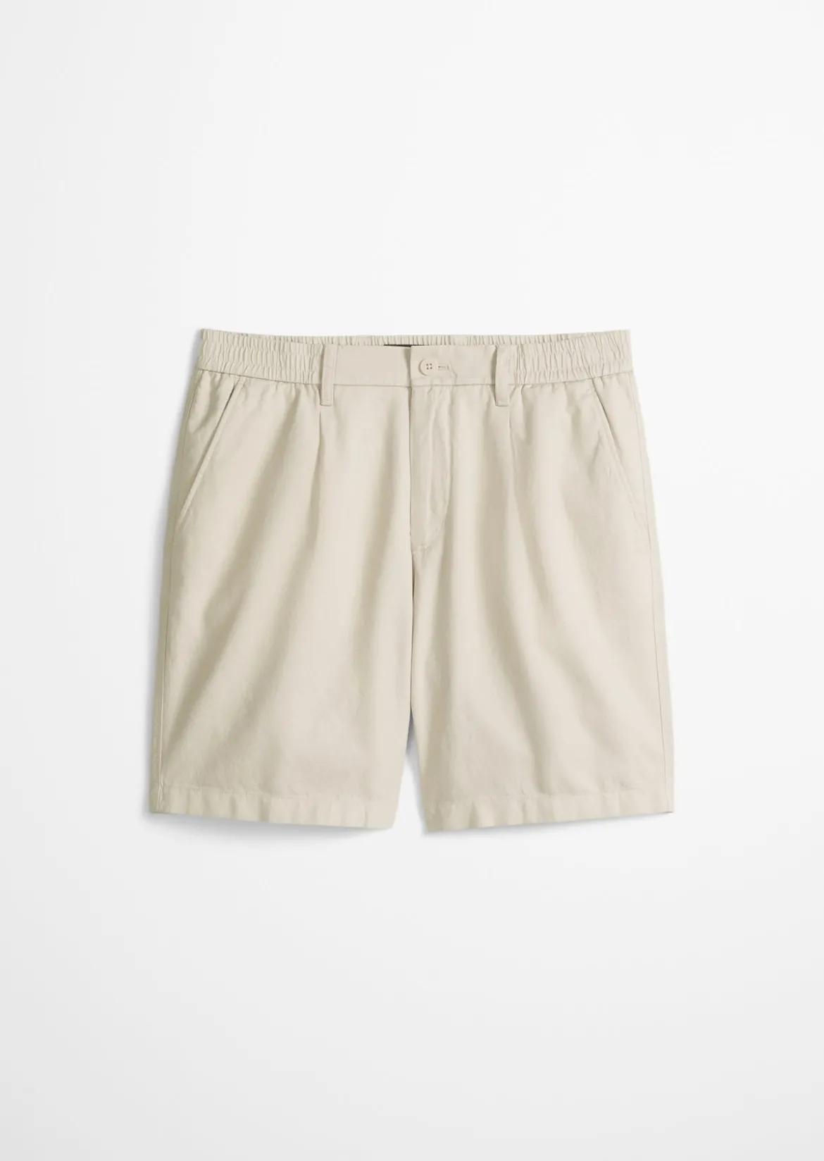 Shorts Model Eksjö Jogger pleats relaxed aus TENCEL™ Lyocell -Leinen-Mix