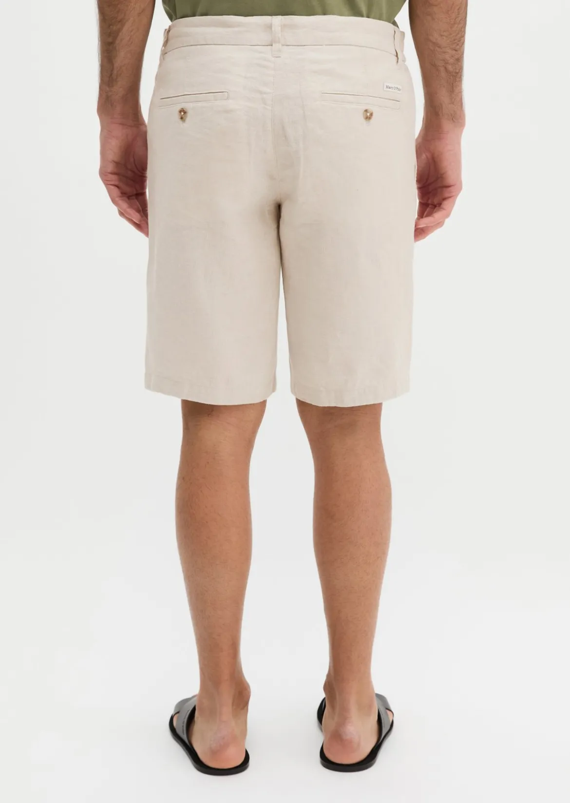 Shorts Model Reso Jogger regular aus europäischem Leinen