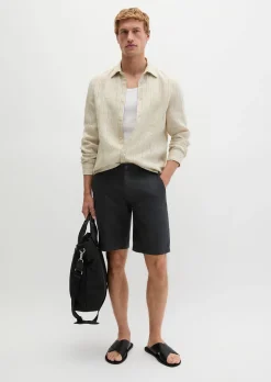 Shorts Model Reso Jogger regular aus europäischem Leinen