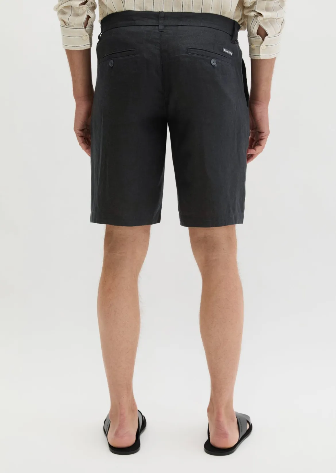 Shorts Model Reso Jogger regular aus europäischem Leinen
