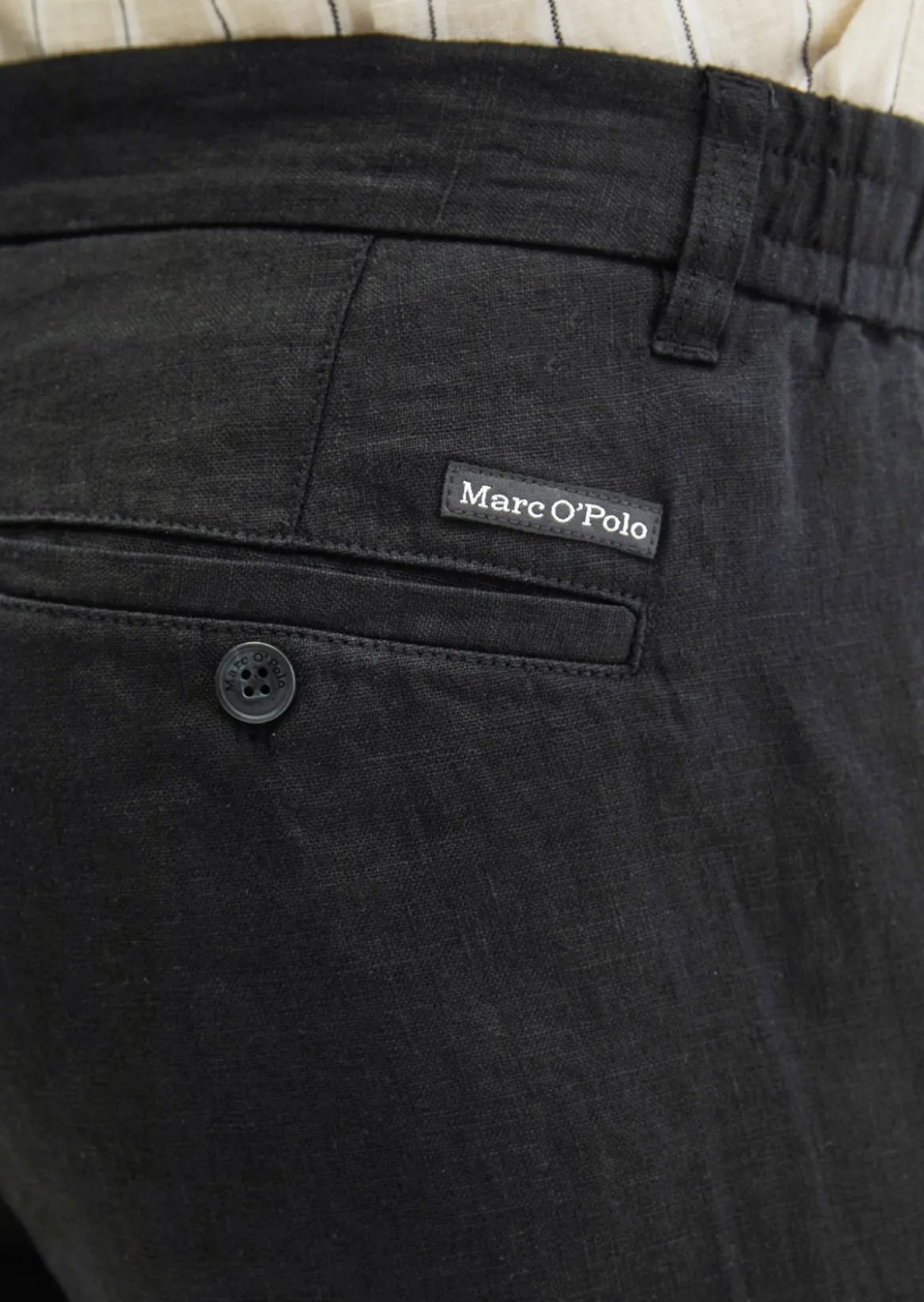 Shorts Model Reso Jogger regular aus europäischem Leinen