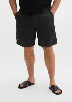 Shorts Model Reso Jogger regular aus reinem Leinen