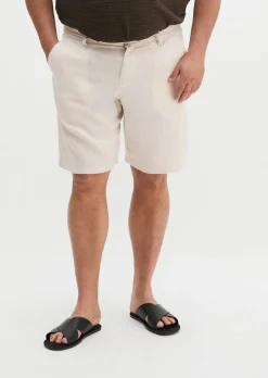 Shorts Model Reso Jogger regular aus reinem Leinen
