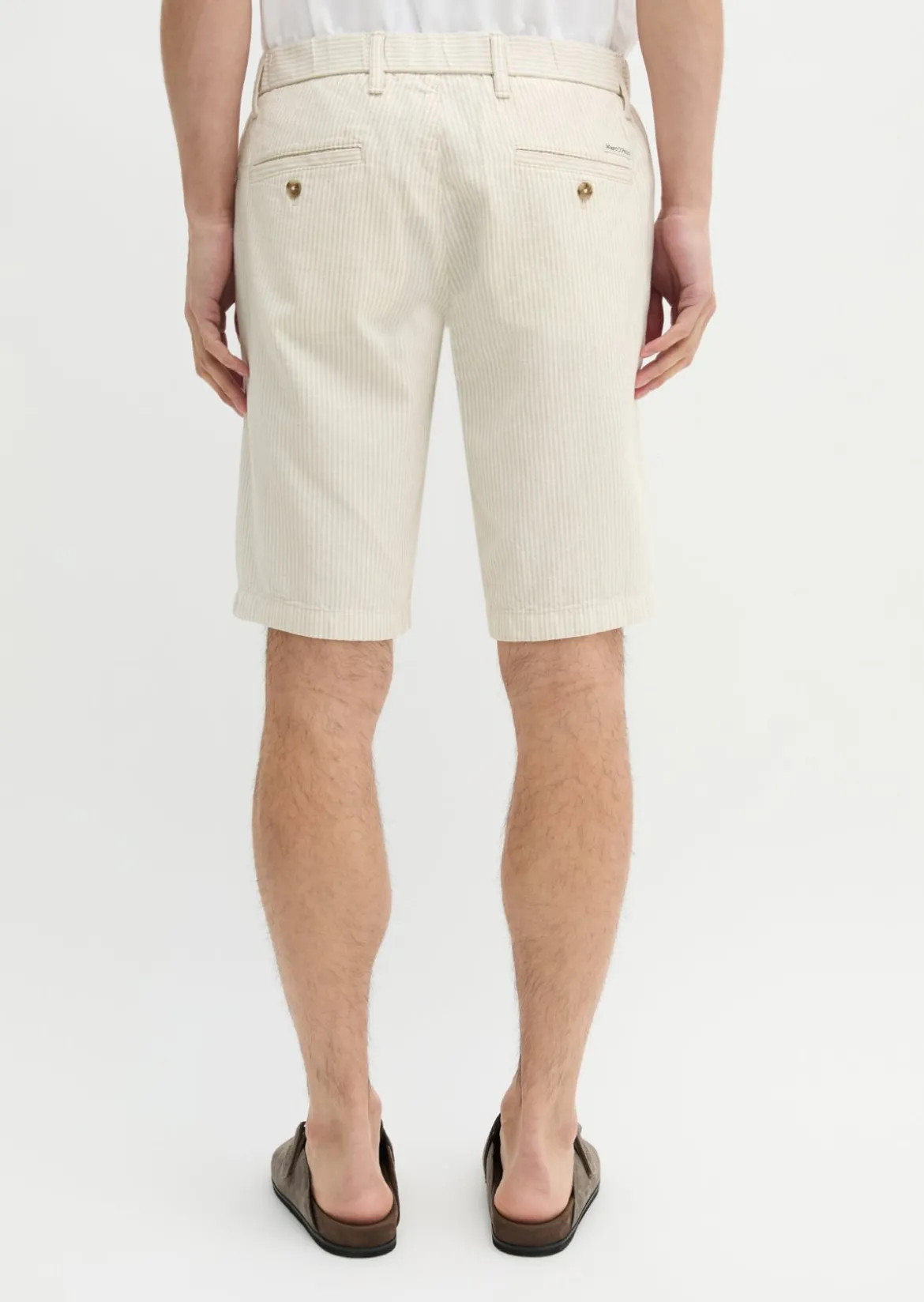 Shorts Model Reso Jogger regular aus Leinen und Bio-Baumwolle