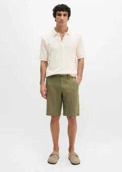 Shorts Model Reso Jogger regular aus europäischem Leinen