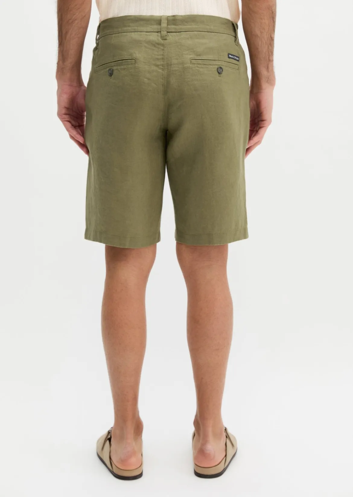 Shorts Model Reso Jogger regular aus europäischem Leinen