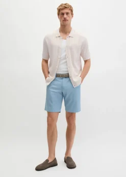 Shorts Model Reso regular aus leichtem Stretch-Twill