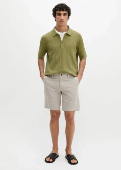 Shorts Model Salo slim aus Bio-Baumwoll-Mix