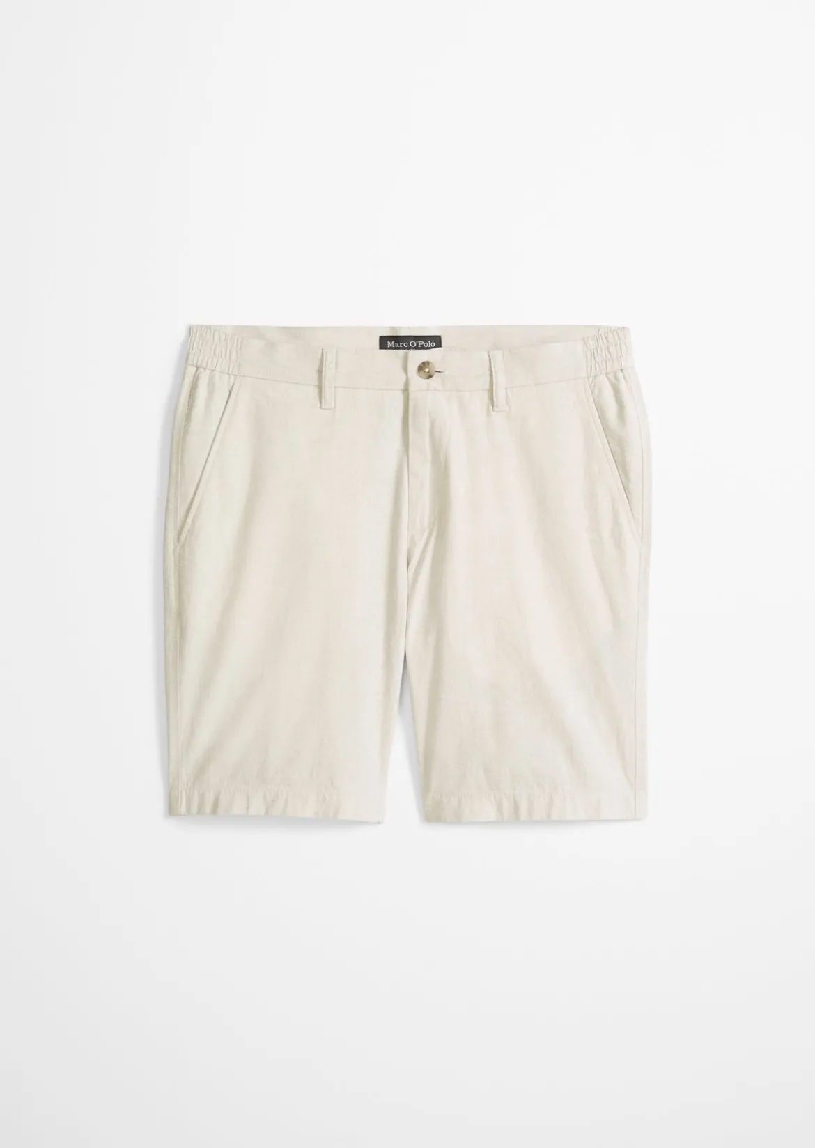 Shorts Model Salo slim aus Bio-Baumwoll-Leinen-Mix