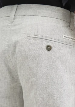 Shorts Model Salo slim aus Bio-Baumwoll-Leinen-Mix