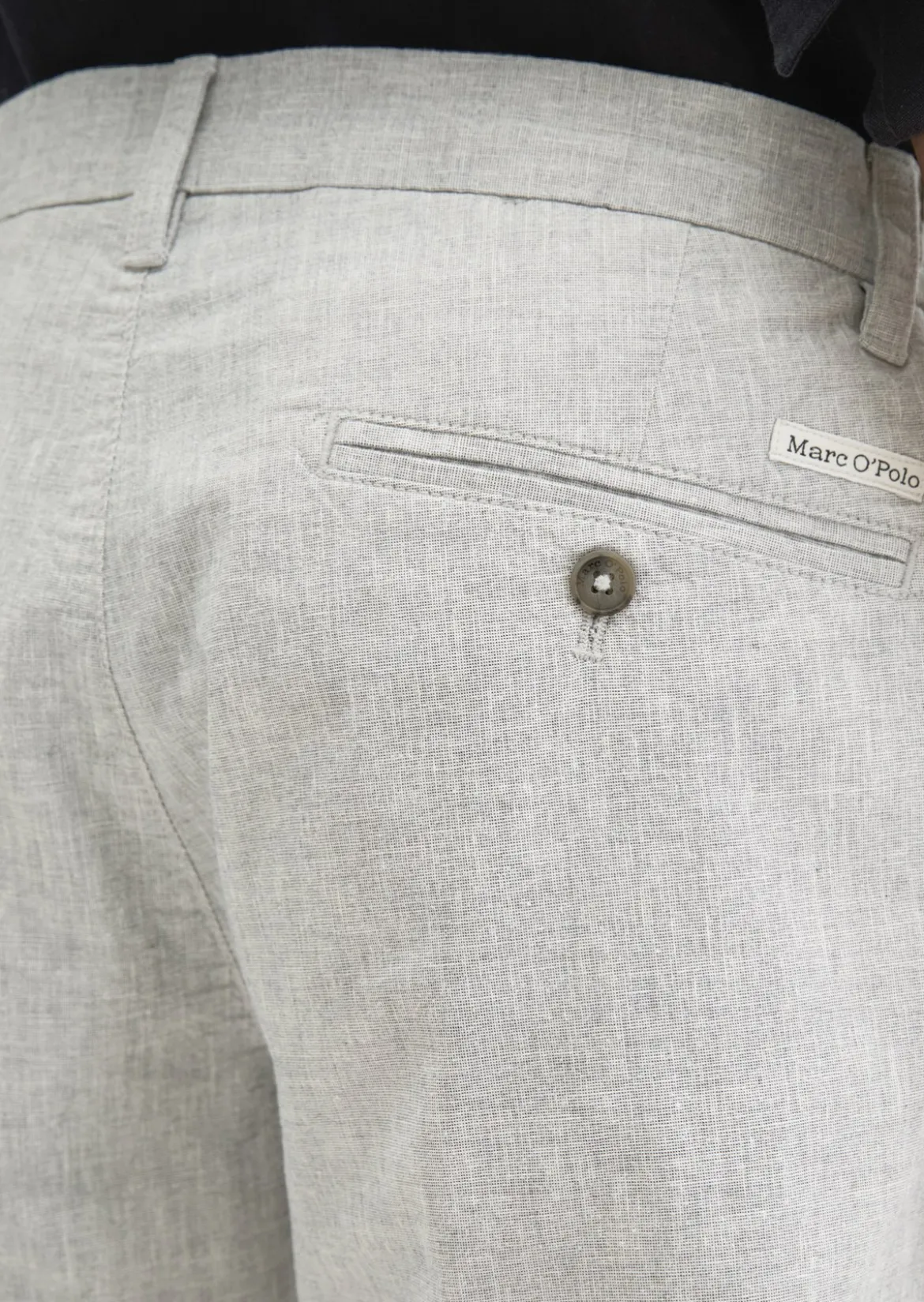 Shorts Model Salo slim aus Bio-Baumwoll-Leinen-Mix
