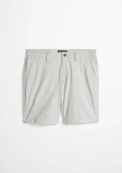 Shorts Model Salo slim aus Bio-Baumwoll-Leinen-Mix