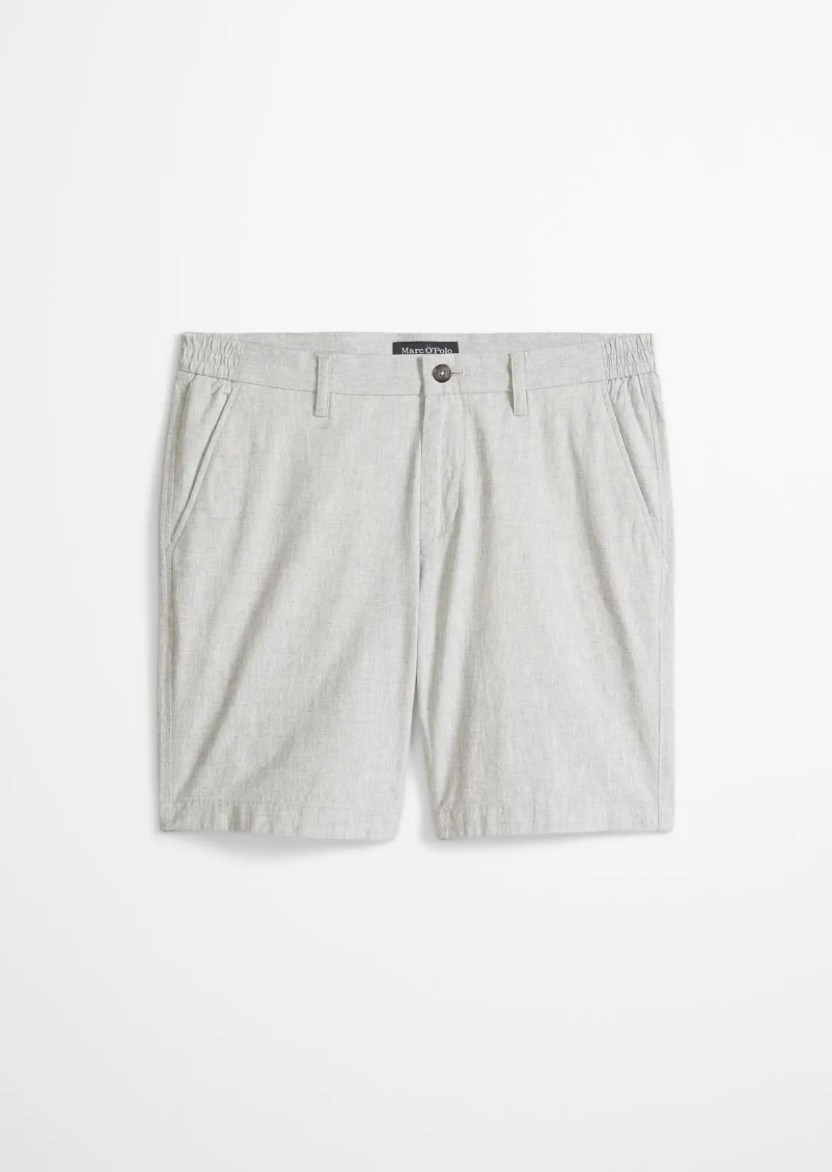Shorts Model Salo slim aus Bio-Baumwoll-Leinen-Mix