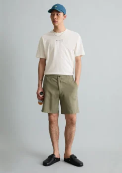 Shorts relaxed aus Bio-Baumwolle und Leinen
